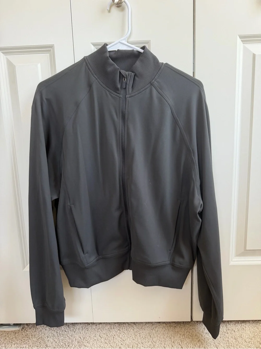 Lululemon Wunder Train Track Jacket *Twill Graphite Grey